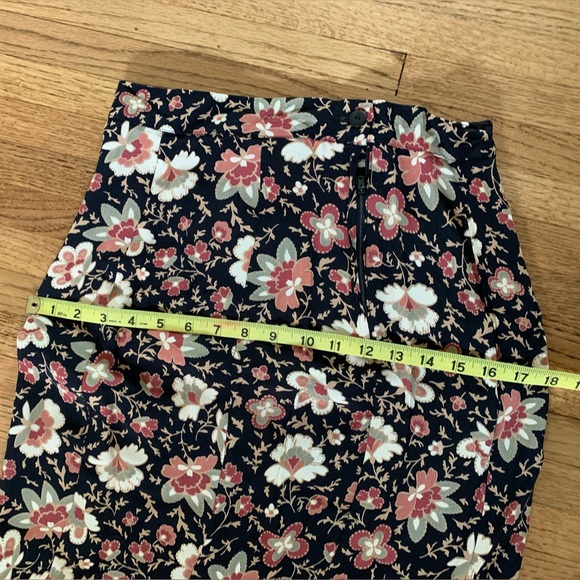 Vintage 90s Floral Trumpet Skirt by Contempo Casual - Picture 6 of 8